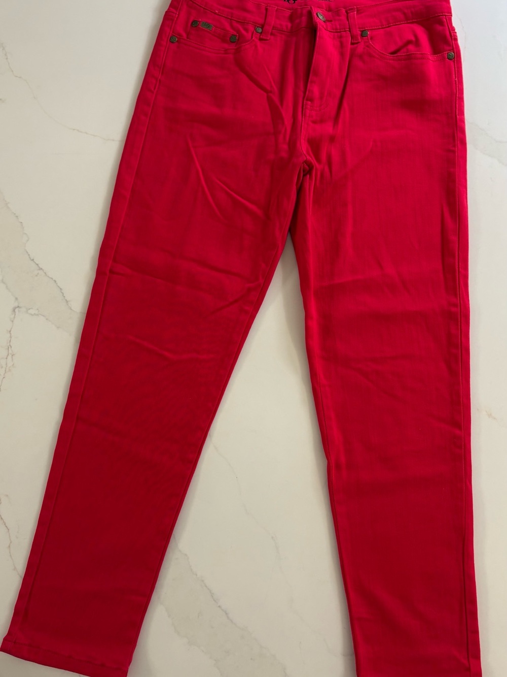 DG2 by Diane Gilman Red Slim Jeans